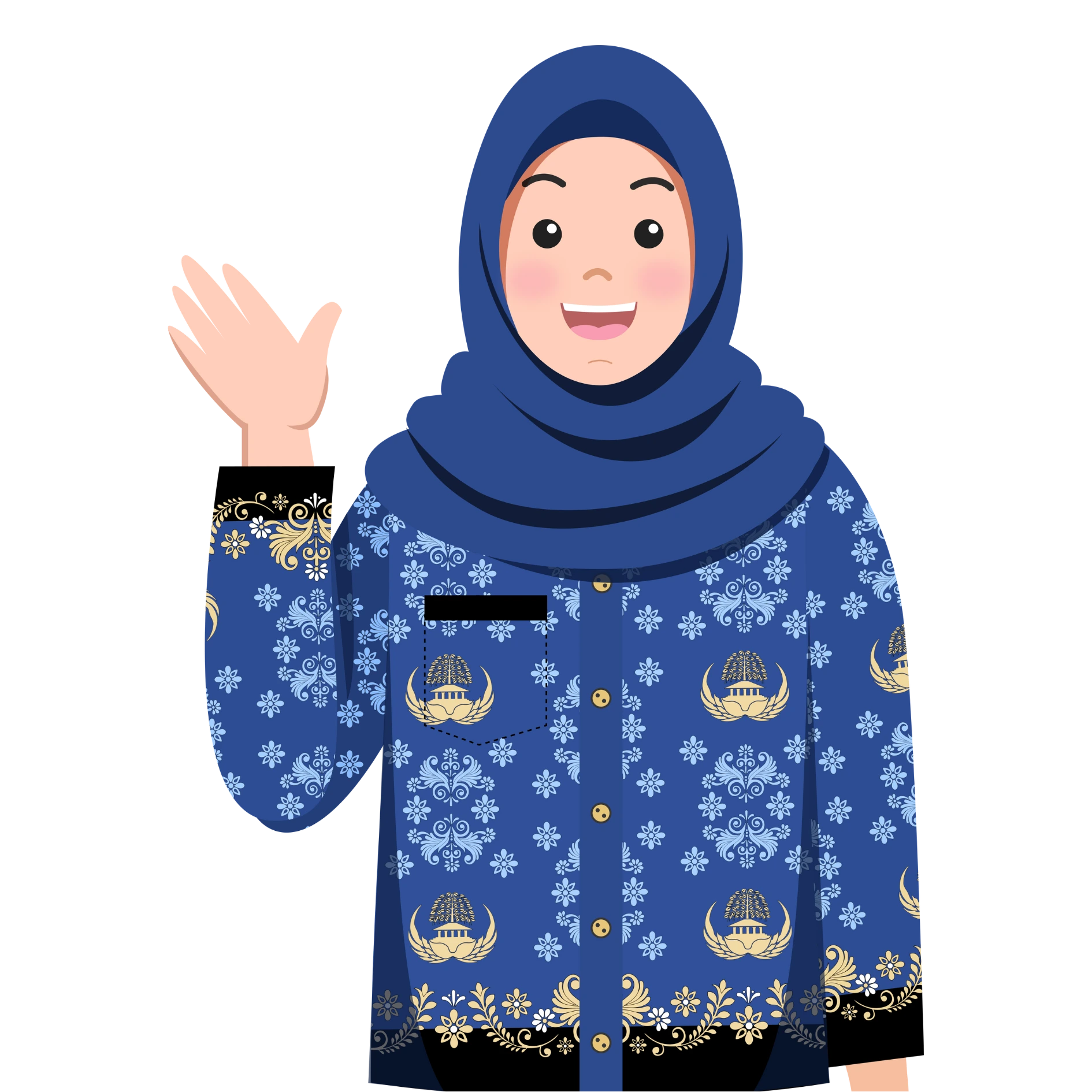 Maskot dengan baju korpri